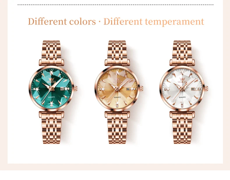 OLEVS 5536 Fashion Elegant Fancy Famous Designer Waterproof Stainless Steel Female Wrist Luxury Brand Ladies Quartz Women Watch