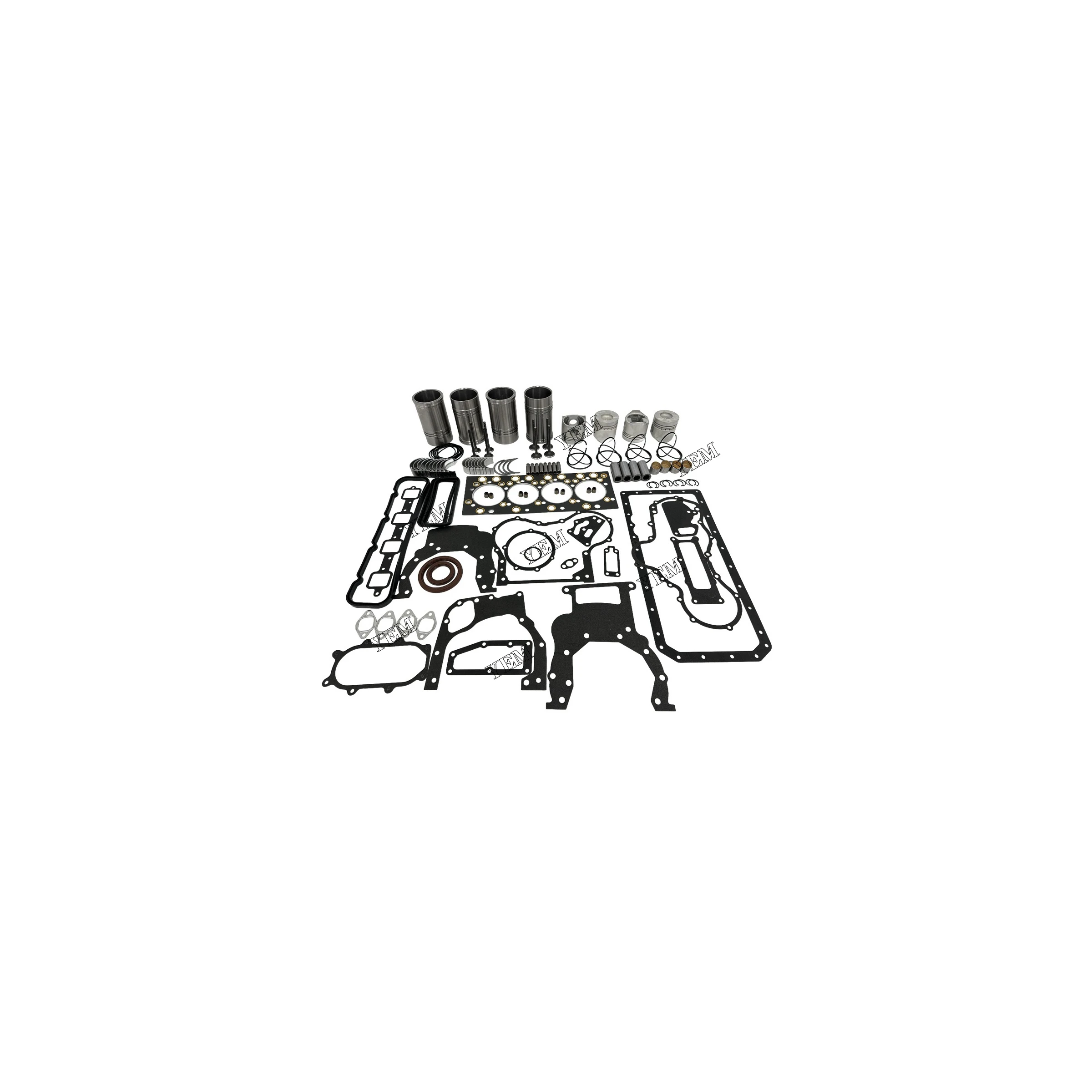 YN4100QB Cylinder Liner and Gasket Kit With Bearing Valve Guide for Yunnei Replacement Engine Parts