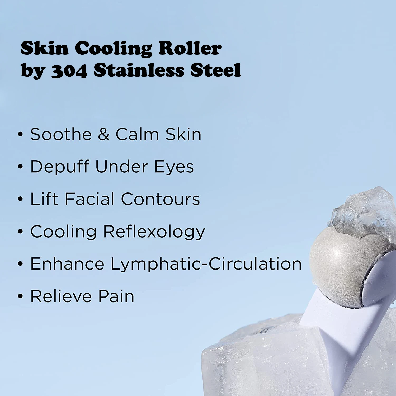 Coolfacial Egg Shape Facial Massage Roller for Anti-aging