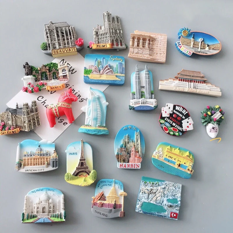 Custom Country Cities Tourism Souvenirs Fridge Custom Resin Sea
