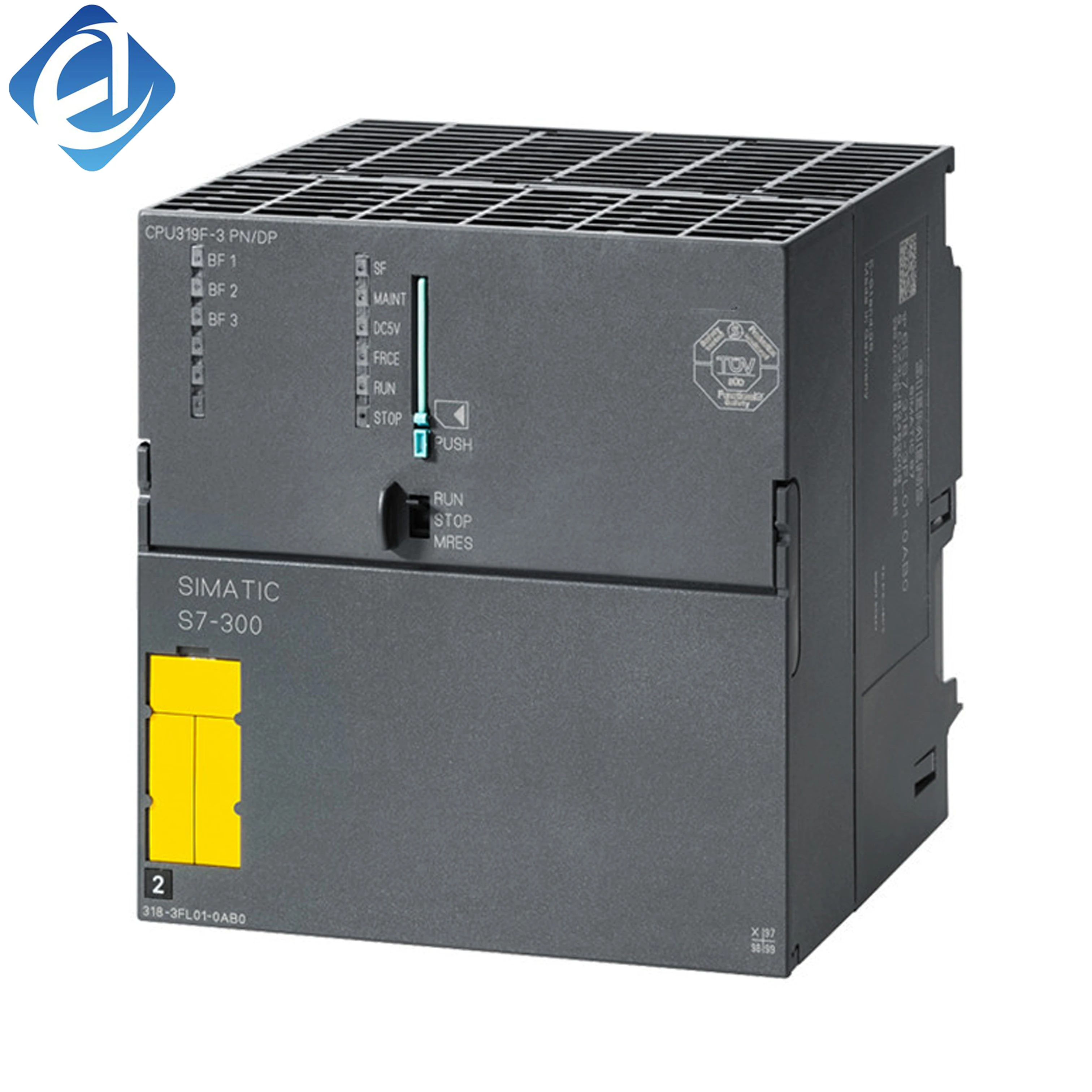 New Original 6ES7 318-3FL01-0AB0 6ES7318-3FL01-0AB0 S7-300 CPU belonging to Siemens SIMATIC S7‑300 series. High‑performance controller with fast processing, large work memory, integrated MPI/DP interface, supports real‑time 