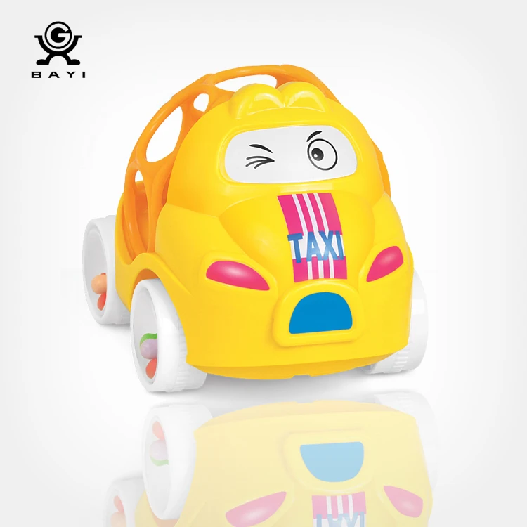 Милые недорогие рекламные детские погремушки с новым дизайном и рулоном автомобиля, Мультяшные полицейские автомобили, погремушки, игрушки