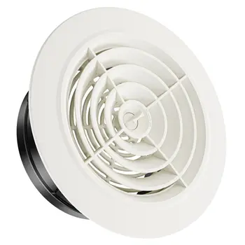 Adjustable ABS Vent Cover White Louver Grille Vent Fit for Bathroom Office Kitchen Ventilation