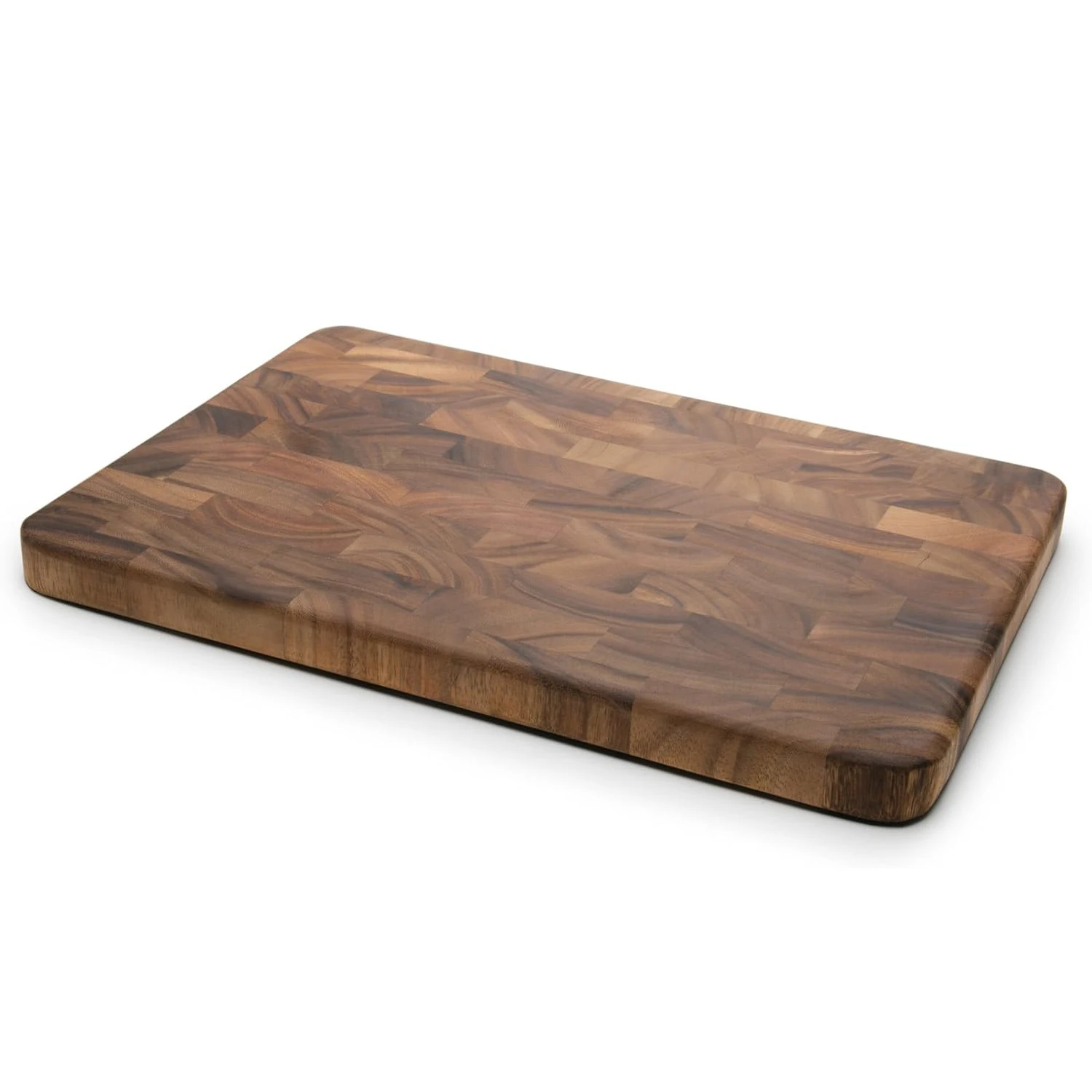 Factory Custom 2024 Large End Grain Prep Station Acacia Wood Cutting Board 14 X 20-Inch Butcher Ironwood Chopping Board