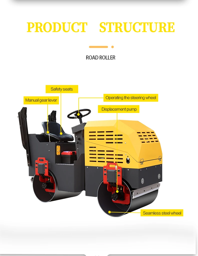 New Mini Road Roller Compactor - High Efficiency & Durability
