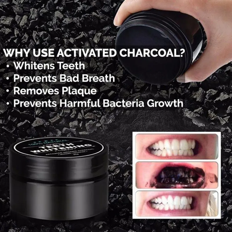Popular Charcoal Natural Teeth Whitening Powder Turmeric Teeth Whitening Powder mint Flavor Teeth Whitening Charcoal Powder