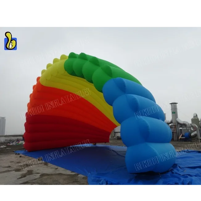 Outdoor Red Inflatable Shell Dome Large Inflatable Stage Cover Tent for Event