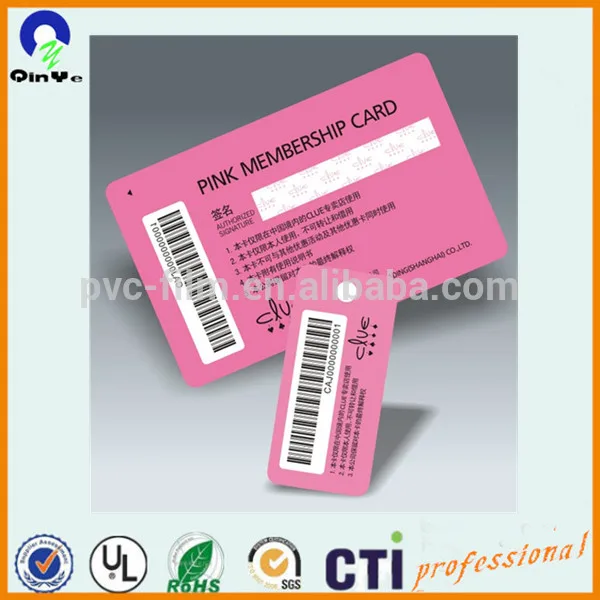 PVC Laminated Printable Member Card for ID Card and Student Card