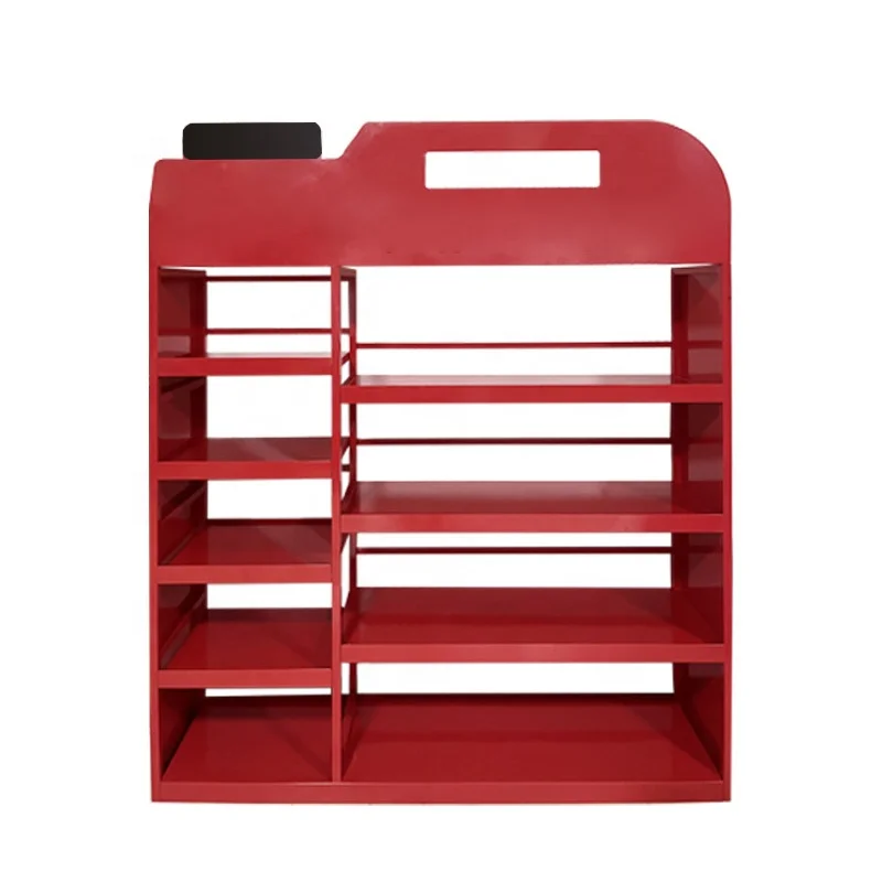 Customized Durable Metal Engine Oil Display Rack Stand for Motor Oil Mobil Oil Display Rack