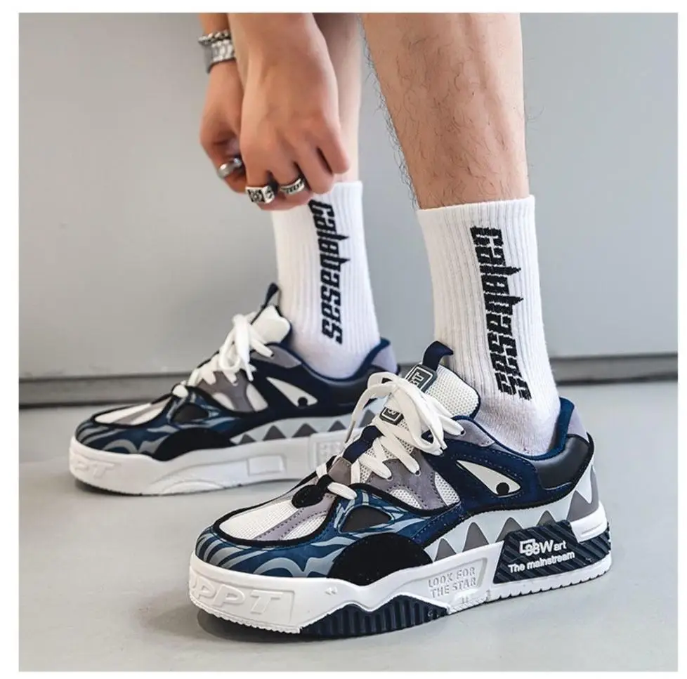 Men's Shoes 2024 Summer Trend Sports Casual Thick Soled Youth Board Shoes
