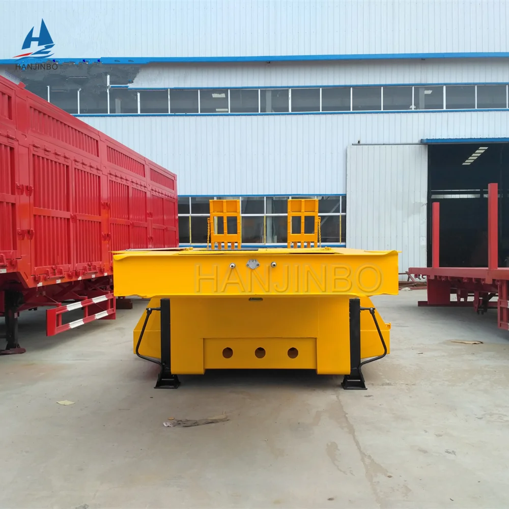 Lowboy 6 Axle 120 Ton Heavy Cargo Container Loader Lowbed Semi Trailer Truck