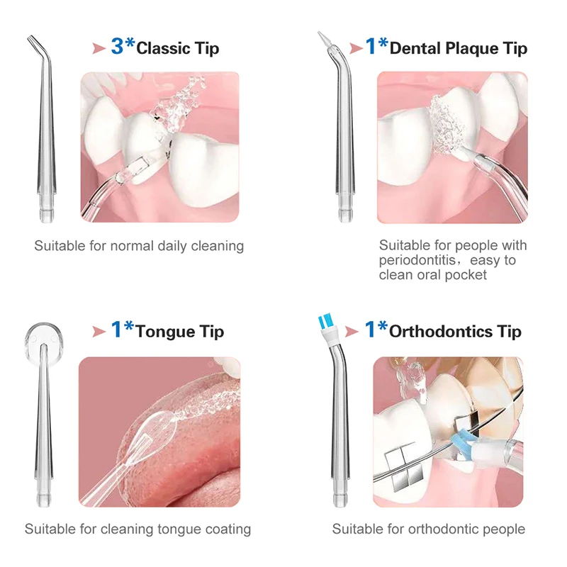 2021 Oem умный водный ирригатор для зубов Уход за полостью рта Smart 220 мл Nicefeel Water Dental Flosser