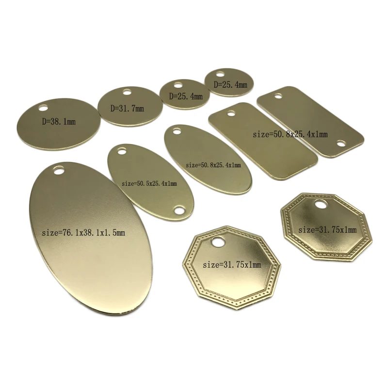 Wholesale Customized 40mm 50mm Soild Brass Stainless Steel Sublimation 