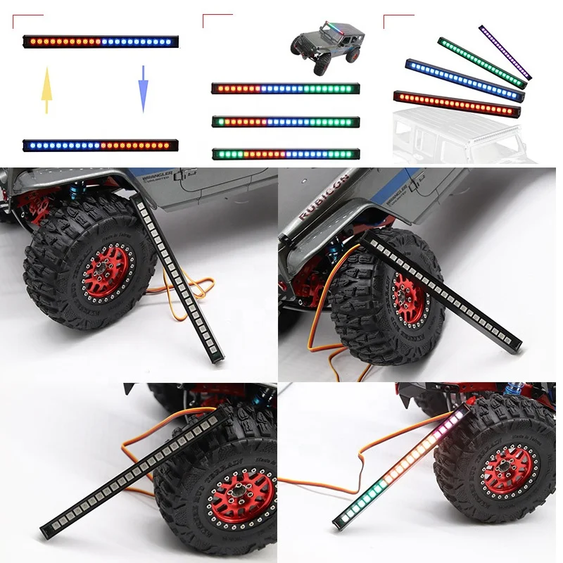 Kit De Iluminación LED Con 12 Luces Para Coche RC Escala 1/10 – Compatible Con TRX4, SCX10 Y D90