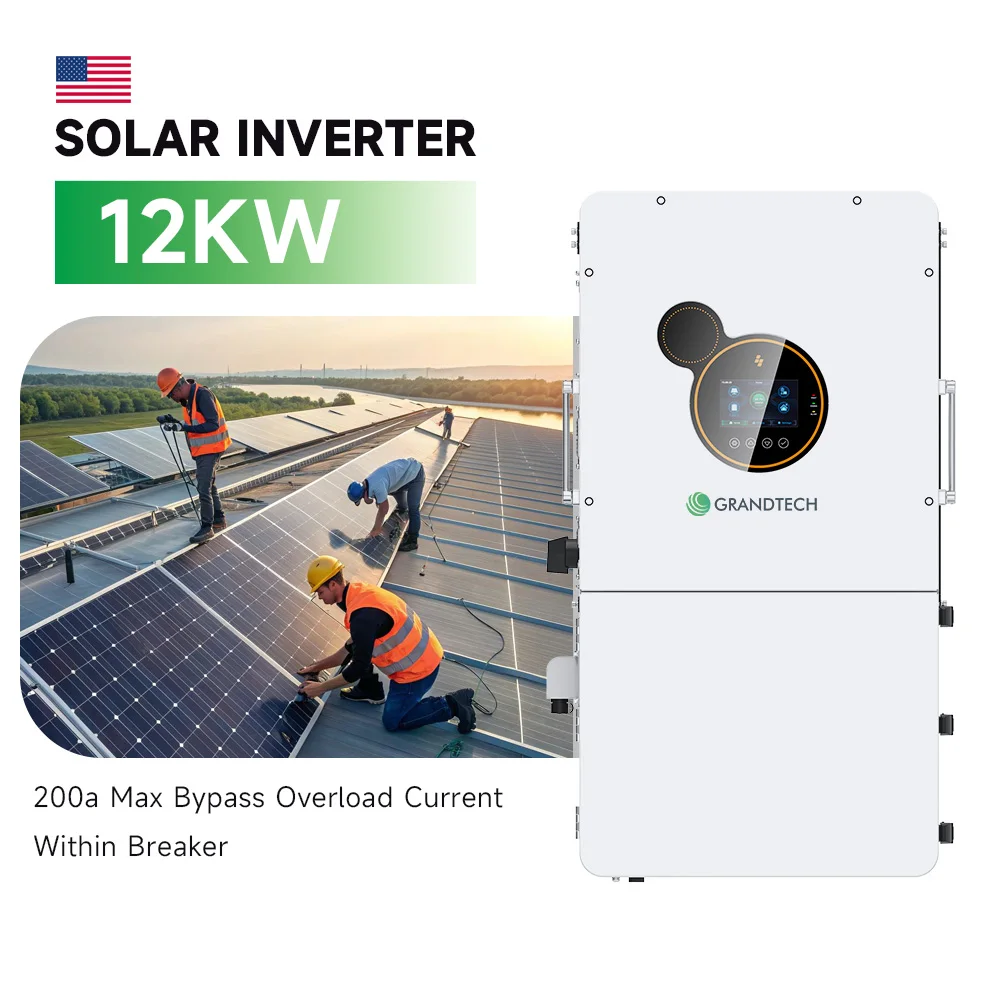 Inverter ibrido solare SRNE a basso prezzo, disponibile in magazzino negli Stati Uniti, 12 kW, 10 kW, 8 kW, 48 V, LiFePO4, affidabile, corrente di by-pass massima di 200 A, sovraccarico entro l’interruttore
