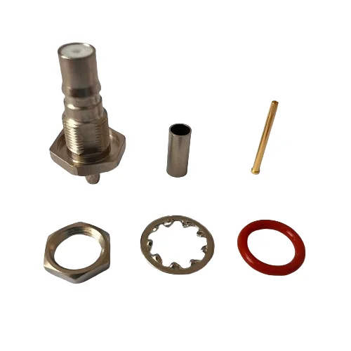 Accept Custom QMA-C-KY1.5 RF Connectors QMA Female Jack Crimp RG316/RG174 Cable With Thread