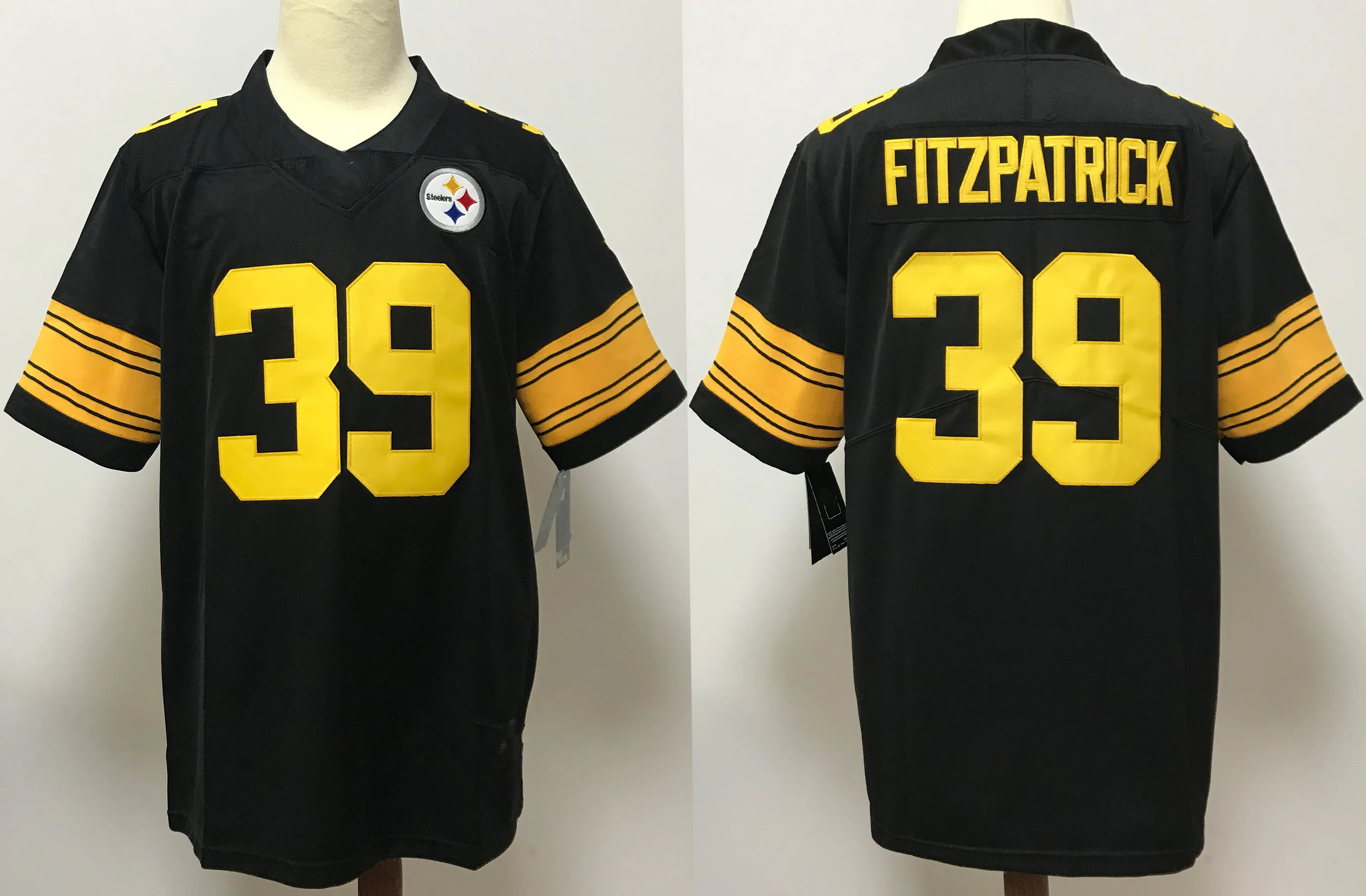 Wholesale New Style Wholesale China Pittsburgh Stitched American Football  Jerseys Custom Steeler Team 39 FITZPATRICK 90 WATT 55 BUSH TUIT From  m.