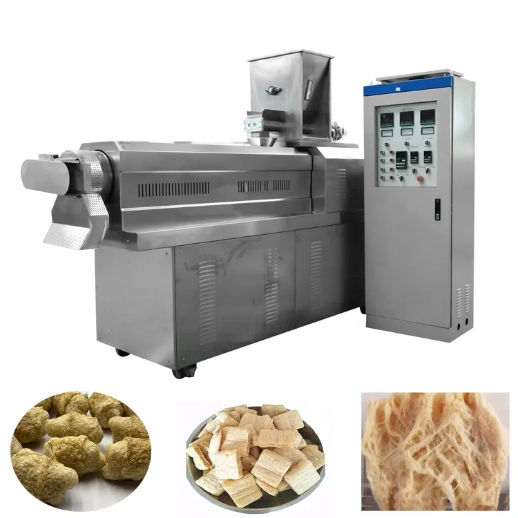 250kg/h Tissue Textured Protein Meat Making Machine Vegetarian Food Production Line Soy Protein Chunks