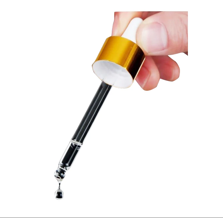 Eco Friendly Recyclable 30ml Frosted Amber Dropper Bottle leak proof