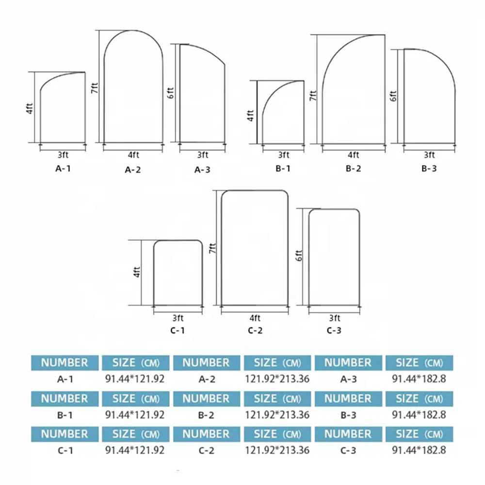Простой в сборке алюминиевый трубчатый каркас из полиэстерной ткани круглый арочный фон для вечеринки