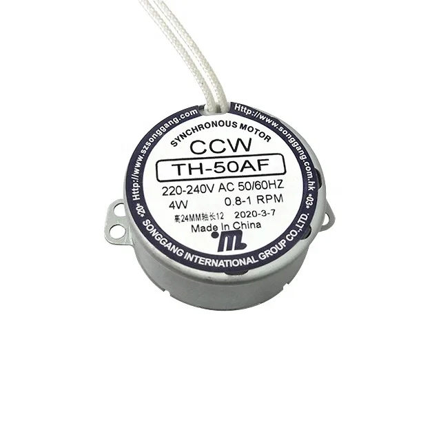 Ac Synchronous Motor 49tyj 220v 0.8rpm Small Hobby Electric Mini Motors