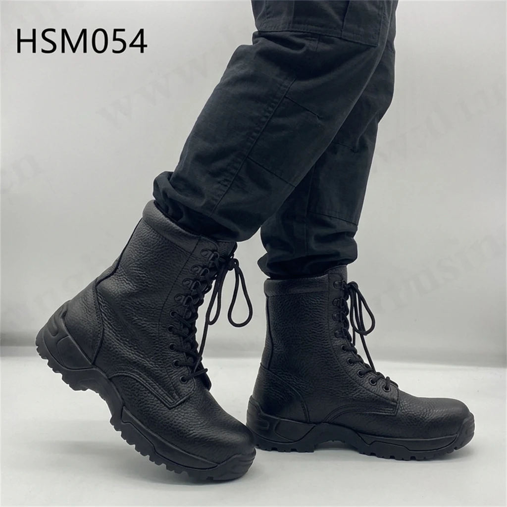 LXG,Backcountry Hiking Full Embossed Leather Marching Boots Steppe Exploration Efficient Lacing System Combat Boots HSM054