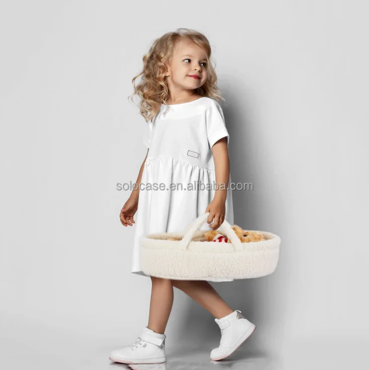 Baby Teddy Fabric Changing Basket