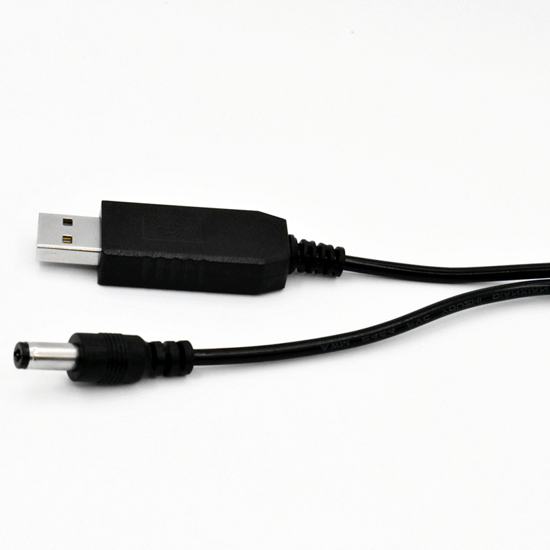 DCプラグ充電ステップアップケーブルUSBパワーブーストライン