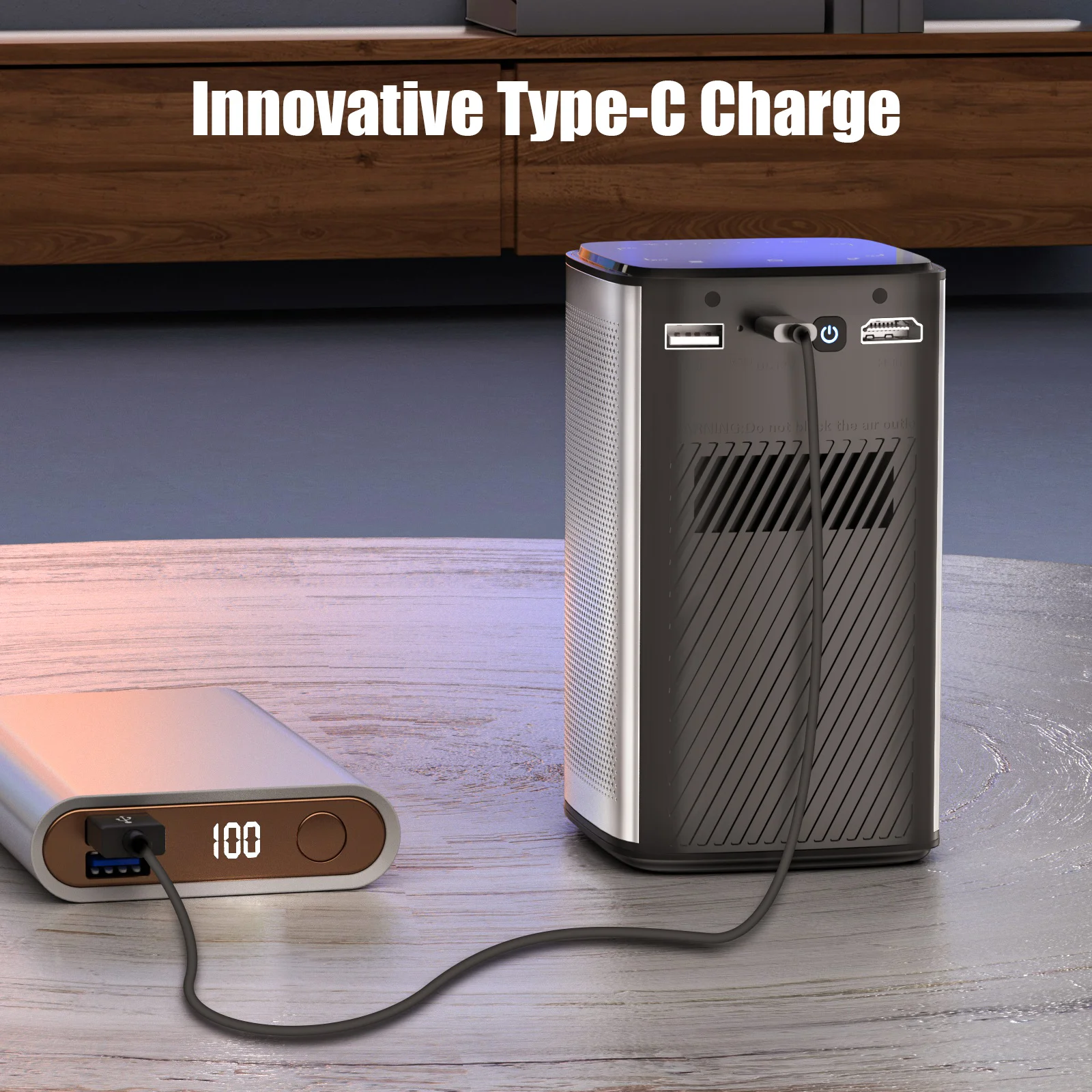 BYINTEK P70 4K Projector - Portable, Smart, and Versatile