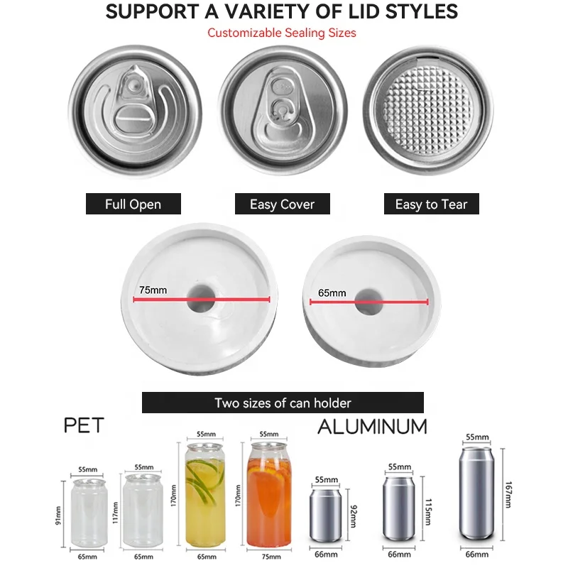 FEST CE Non Rotary Beer Can Seamer Machine Seaming Aluminum Cans Beer Pet Bottle Sealing Small Canning Machine Milktea Equipment - Image 4