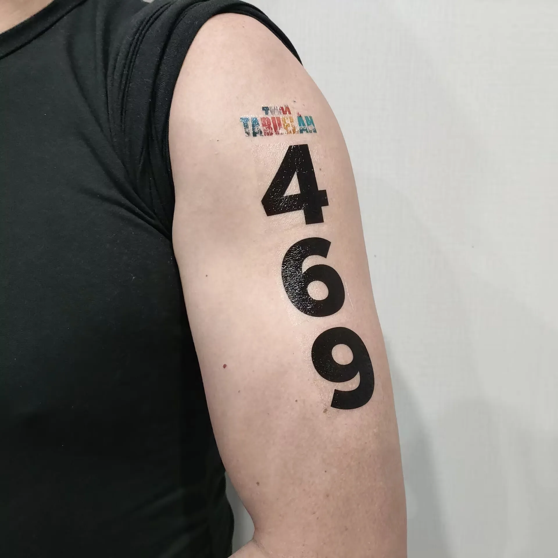 Triathlon Race Number Tattoo Sticker Arm Leg Shoulder Long Lasting Waterproof Racing Number Tattoos/Tatoo Temporary Stickers