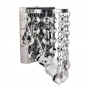 Led Wall Light Indoor Modern Crystal Wall Lamp for Home Hotel Chrome Decoration Acrylic Wall Bracket Light