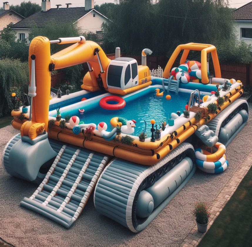 New Design Customized Outdoor Swimming Pool Inflatable Water bar Tent Party Pub Tent for Backyard Inflatable Pool bar Tent