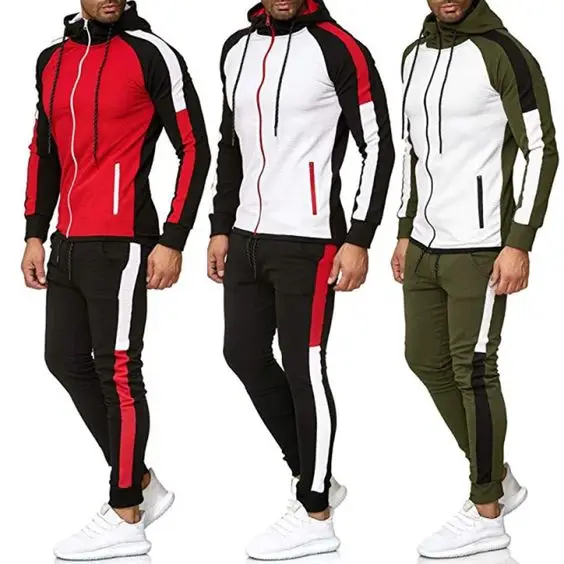 Новый дизайн, красочный спортивный костюм, мужские зимние тренировочные костюмы для бега, мужской спортивный костюм
