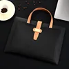 D1011 - Upgraded Document Bag (Laptop Holder) - Black (Double Layer Storage, Handle Included)