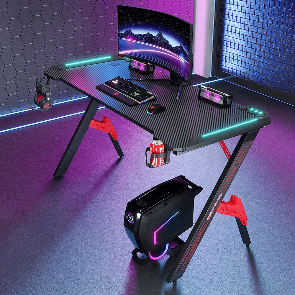 Factory Directly Sale Metal Extendable Gaming Desk for Computer Office Use