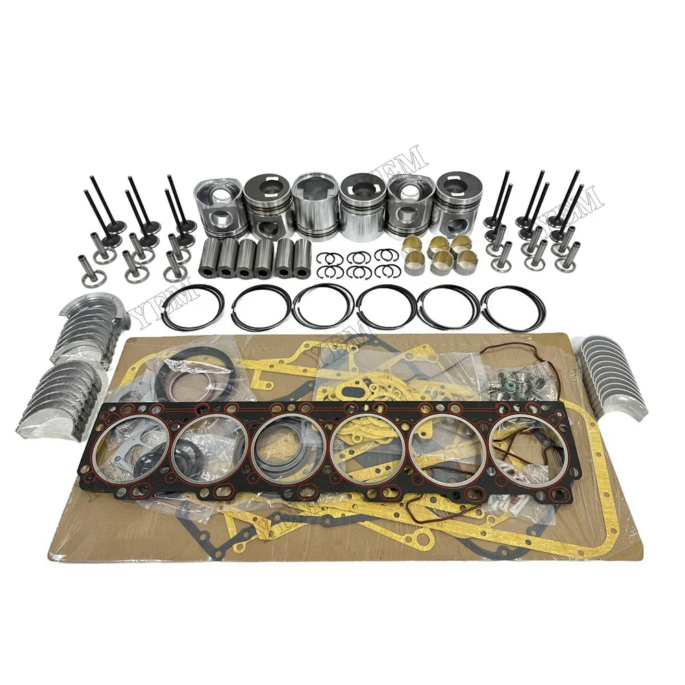 Engine Rebuild Kit With Piston Ring Bearing Valves Cylinder Gaskets Fit for 6CT Engine Parts 5