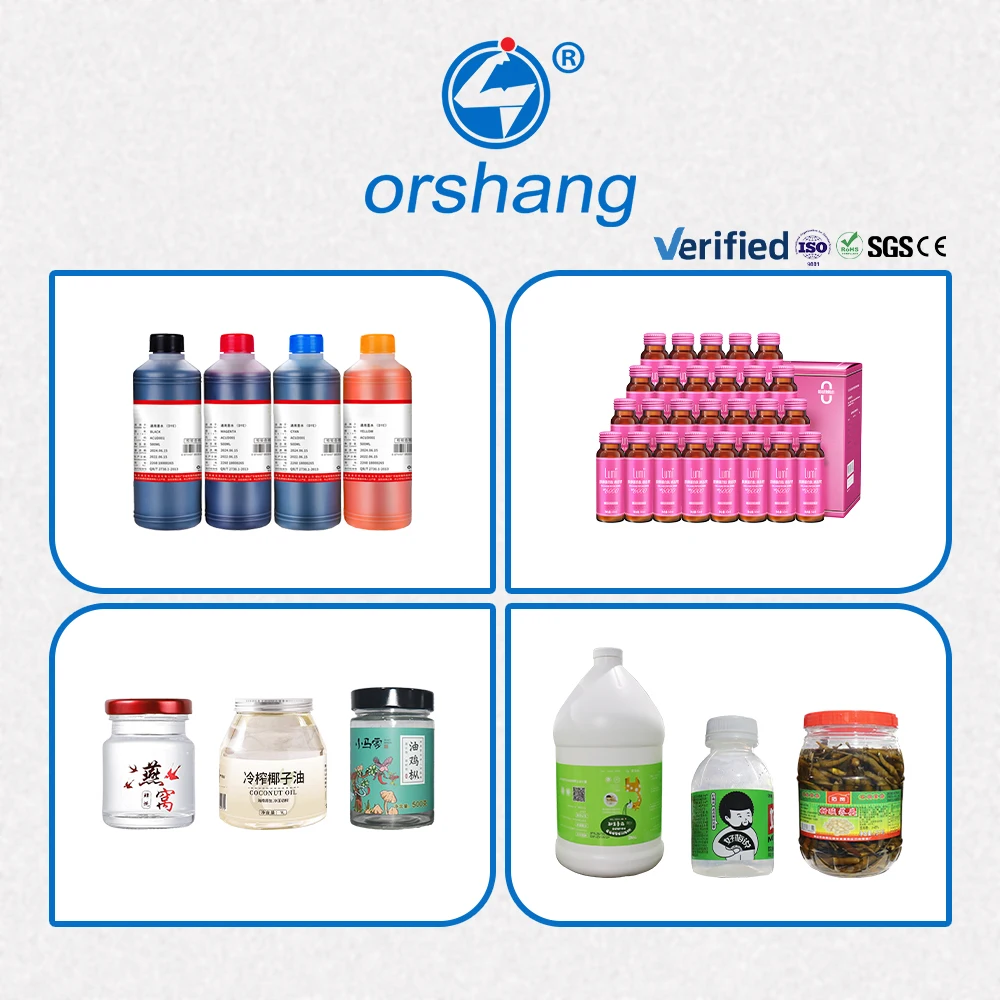 Orshang Semi Automatic Square Bottle Labeling Machine Label Applicator Machine Semi Automatic Round Bottle Labeling Machine