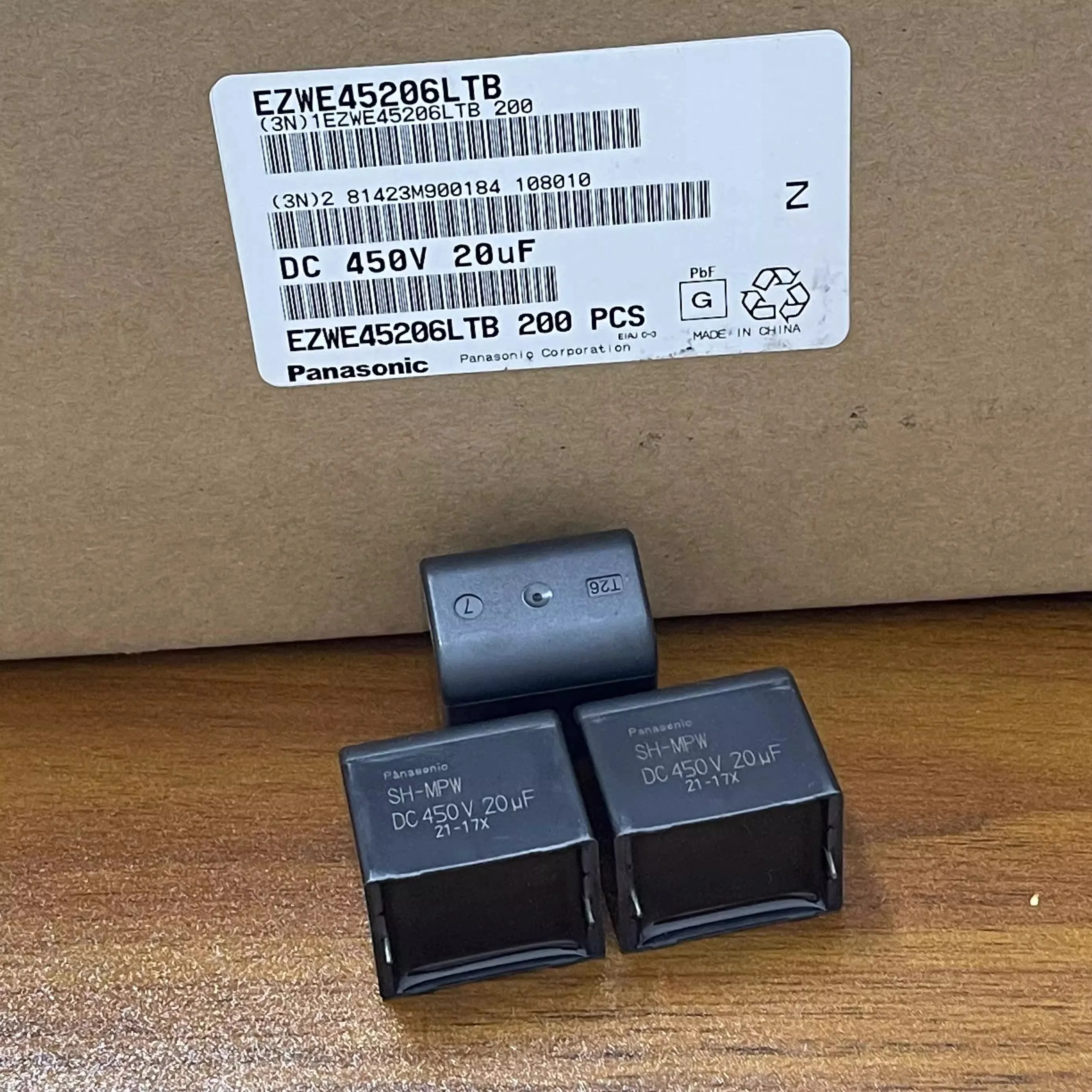 Dan 様 専用 フィルムコンデンサSH-MPW EZWE45206LTB 450VDC 20UF 450V 27.5