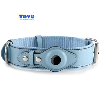 Yoyo High Quality Adjustable Handmade Pet Collar Air Dog Collar With Gps Tracking Leather Dog Collar