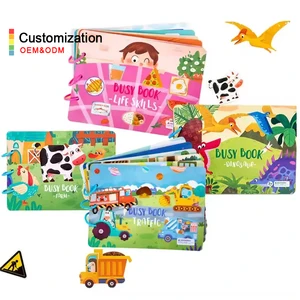 CE Montessori Felt Paper Quiet Busy Book Matching Sensory Toys Education Preschool Early Learning Books for Kids Boys and Girls