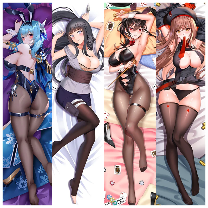 DIY Custom Sublimation Anime Adult Uncensored Pillow Covers Dakimakura Soft Long Body Pillow
