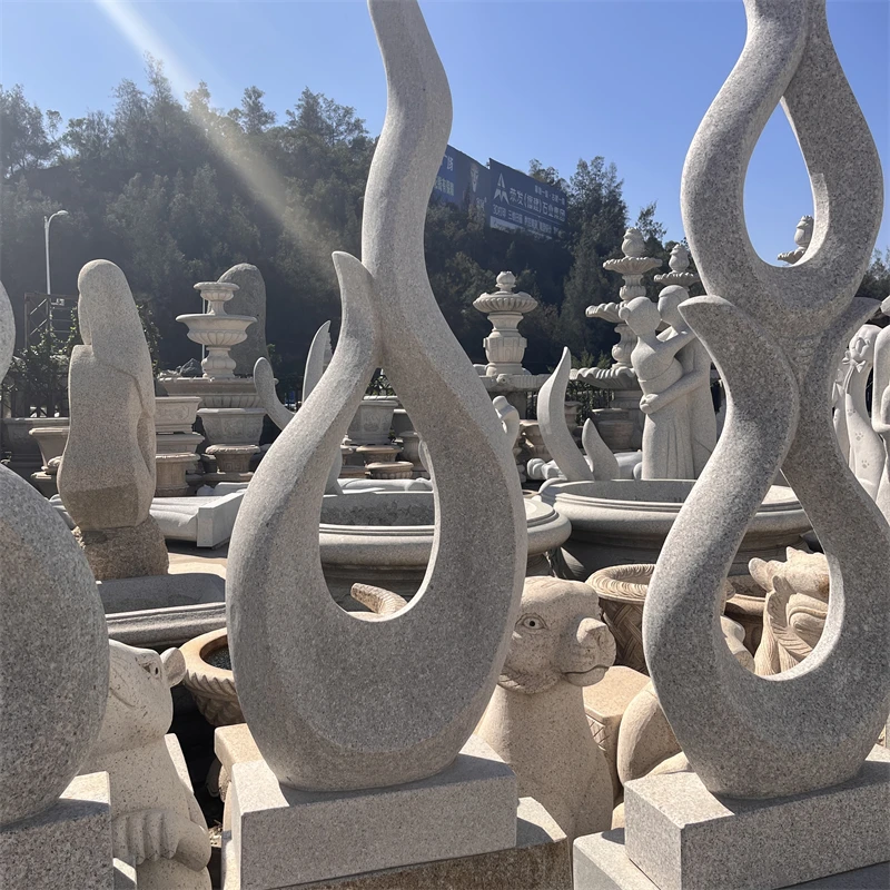 product factory direct sales garden decor granite abstract figures statues hand carved sculpture-1