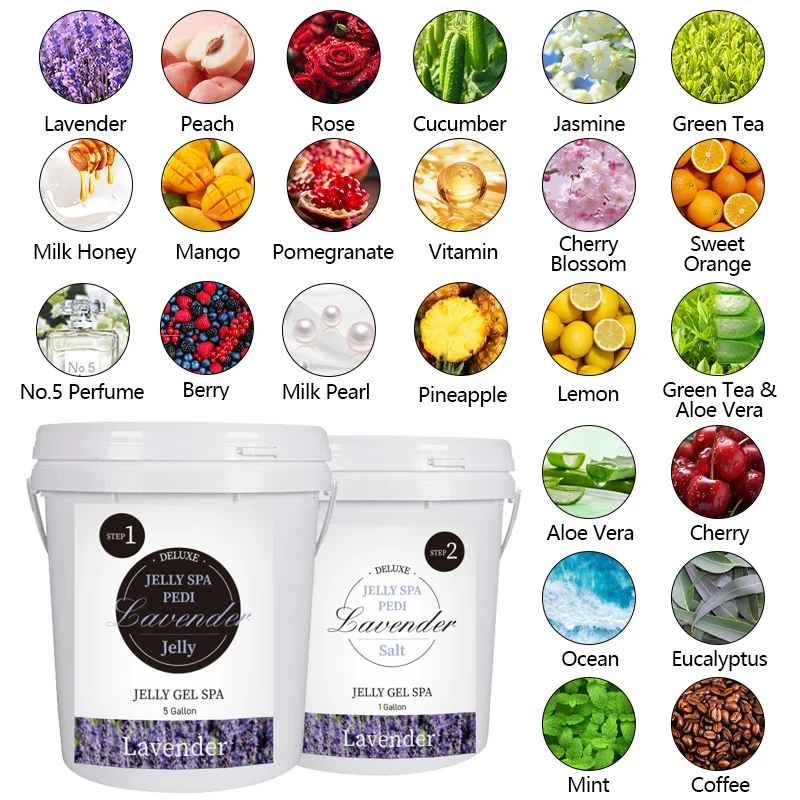 5 Gallon Rose Foot Peeling Skin Care Jelly Pedicure Kit Foot Scrub Soak Herbal Spa Pedicur Products Pedicure Kit