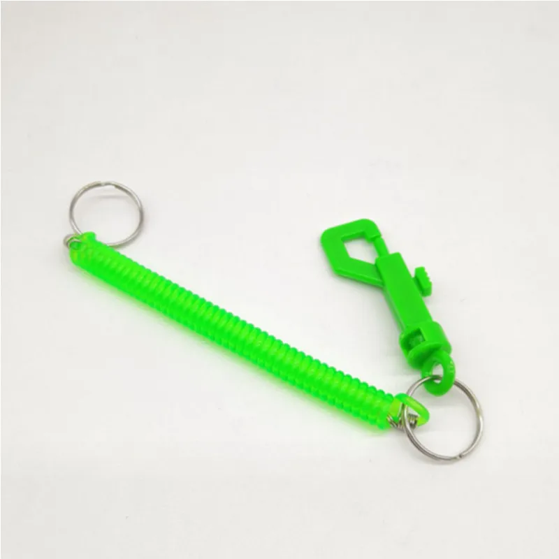 スコトリア  FLASH SPIRAL KEYRING グリーン 2022 New Spiral Key Chain Retractable Clip on Ring Stretchy