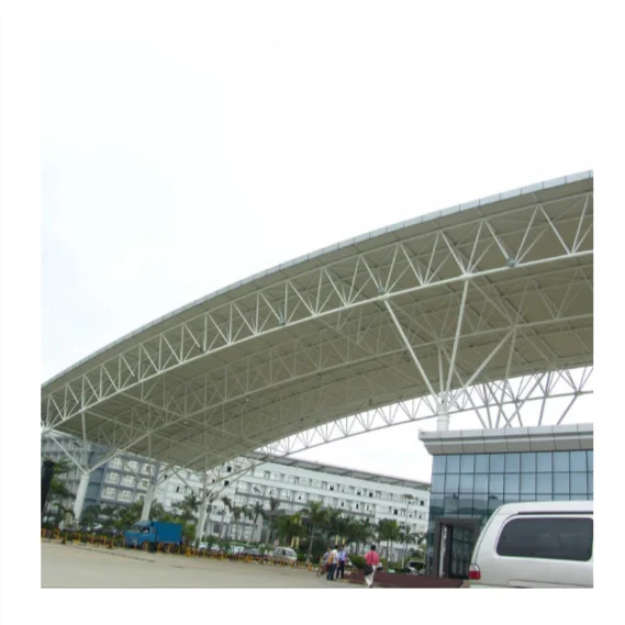 Beautiful Large Span Steel Truss Building Prefabricated Design Light Steel Structure Bending Cutting Welding Processing Services