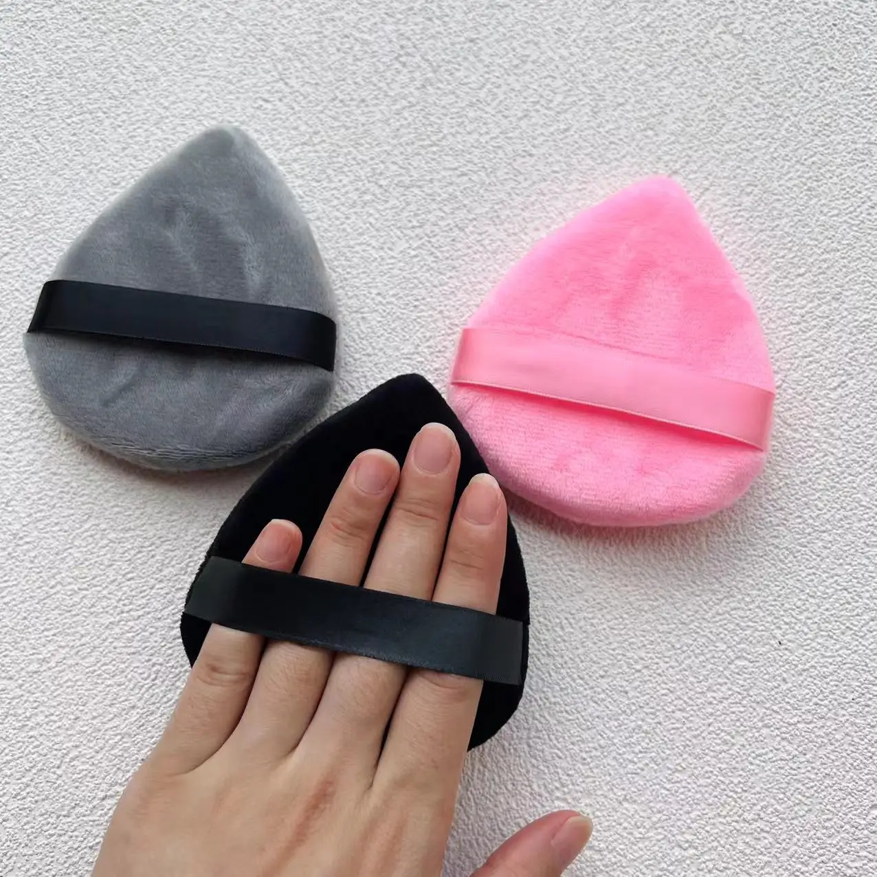 Cosmetic Powder Puff Portable Soft Sponge Setting Face Puffs Triangle ...
