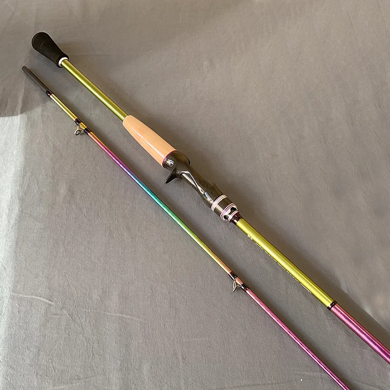 Custom High-End 8ft Two-Section Color Shifting MH Power Lure Fishing Rods for US & EU Market for Bass Pike Fishing Custom High-End 8ft Two-Section Color Shifting MH Power Lure Fishing Rods for US & EU Market for Bass Pike Fishing