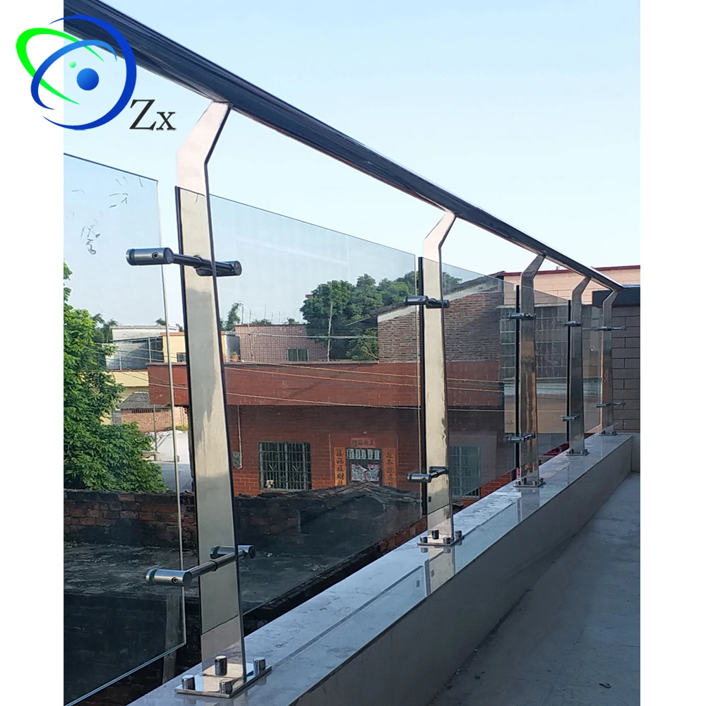 New  model 316 Stainless steel/304 inox post for exterior glass balustrade/pillar column railing bal