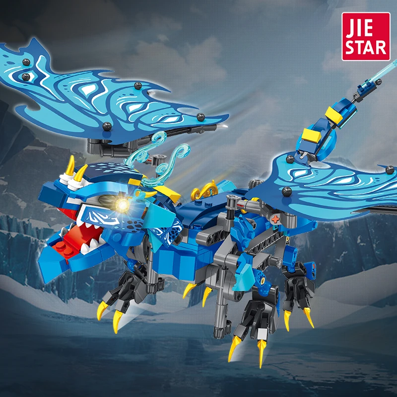 JIESTAR 461 Pcs Ninjago Dragon Building Block Set & Toy